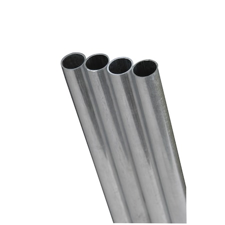 K&S Precision Metals K&S 7/32 in. D X 1 ft. L Round Aluminum Tube 8105